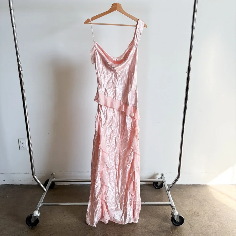 NWT Baby Pink For Love And Lemons “Sawyer” Midi Dress Sz 4 - Picture 9 of 14